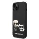 Karl Lagerfeld KLHMP14MSSKCK silikoninis dėklas iPhone 14 Plus, juodas
