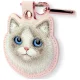 Nimmy New Big Eyed Pet 2.0 Cat sekiklio dėklas, rožinis