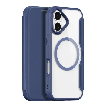 „Dux Ducis Skin X Pro“ atverčiamasis dėklas „iPhone 17 Air“ su „MagSafe“, mėlynas