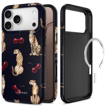 Dėklas Tech-Protect Lamano MagSafe, iPhone 18 Pro / 17 Pro, juodas ir rudas