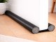 Under Door Draft Stopper Foam Seal Weather Stripping 96cm, Black