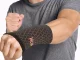 Elastic Wrist and Hand Support Brace Compression Sleeve, Black-Orange