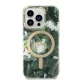 Dėklo ir įkroviklio rinkinys Guess Jungle MagSafe, skirtas iPhone 14 Pro Max, žalias