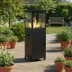 Dujinis lauko šildytuvas MultiGarden 13 kW su stikliniu vamzdžiu ir uždangalu