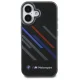 BMW Motosport IML Random Stripes iPhone 16 Plus dėklas, juodas