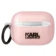 Karl Lagerfeld Ikonik Choupette dėklas AirPods Pro 1st Gen Rožinis