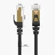Orico PUG-C7 CAT7 RJ45 tinklo laidas 10Gbps, 0.5m, juodas