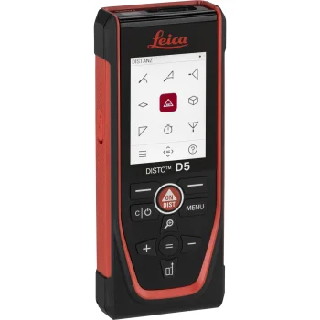 Lazerinis atstumo matuoklis Leica Disto D5 (iki 200 m, Bluetooth 5.0, 2.4" IPS)