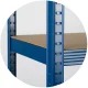 Humberg 4848 Metal Storage Shelving Unit, 180 x 90 x 40 cm, Blue