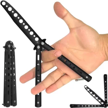Butterfly Knife for Training, Black