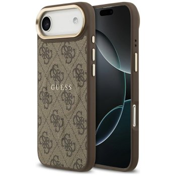 Guess 4G PU Classic Logo MagSafe dėklas iPhone 17 Air - rudas