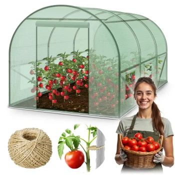 Plonos 4914-B plėvelinis šiltnamis 2x3.5m (7m2), žalias