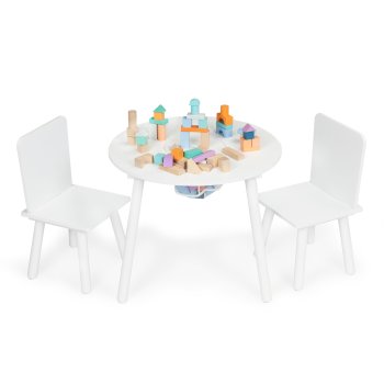 ECOTOYS vaikiškų baldų komplektas: stalas ir 2 kėdės (139616)