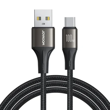 Joyroom Light-Speed S-A25 USB-A į USB-C laidas 100W 1.2m, juodas