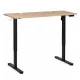 ModernHome elektrinis reguliuojamo aukščio stalas 120x60 cm 72-118 cm, ąžuolas
