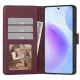 Tech-Protect Wallet atverčiamasis dėklas Samsung Galaxy A27 5G, bordo