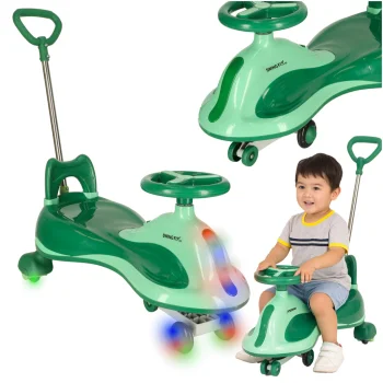 Swing FIX S2 LED Gravity Ride-On Car with Handle, Green, up to 100 kg