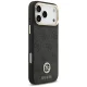 Guess 4G Strass Logo MagSafe dėklas su dirželiu iPhone 17 Pro Max, juodas