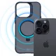 3mk Apple iPhone 15 Pro Max dėklas Smoke Case Mag&Stand, juodas