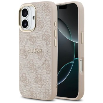 Dėklas Guess 4G PU Classic Logo MagSafe, skirtas iPhone 17, rožinis