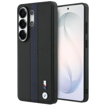 BMW Perforated Stripe Logo MagSafe dėklas Samsung Galaxy S26 Ultra telefonui, mėlynas