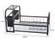 Dish Drainer with Tray Loft, Black