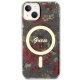 Guess dėklas iPhone 14 Plus telefonui Flower MagSafe, žalias