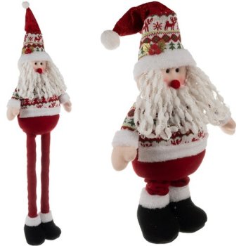 Ruhhy Telescopic Christmas Gnome / Santa, 60-95 cm, Red/White