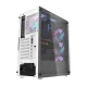 Kompiuterio korpusas Darkflash DK351 su 4 RGB ventiliatoriais, baltas