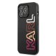 Karl Lagerfeld Multipink Brand dėklas iPhone 13 / 13 Pro, juodas