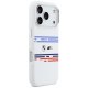 BMW M Silicon Horizontal Line MagSafe dėklas iPhone 17 Pro - Baltas