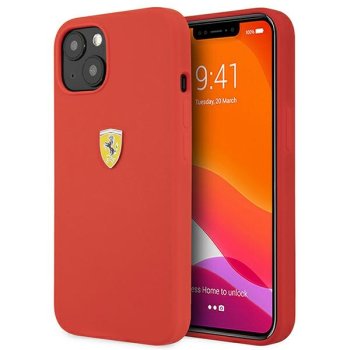 Ferrari Silicone Dėklas Apple iPhone 13 mini, Raudonas