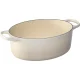 Ketaus troškintuvas Le Creuset Signature Oval 31 cm 6.3 l Meringue