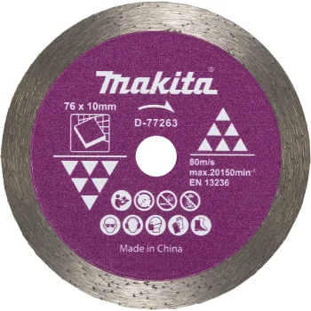 Deimantinis pjovimo diskas Makita D-77263 plytelėms 76 x 1.4 x 10 mm