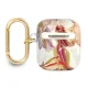 Guess AirPods dėklas iš Flower Strap kolekcijos, alyvinis