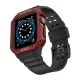 Apsauginis dirželis su dėklu Apple Watch 38/40/41mm - Juodas/raudonas