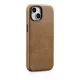 iCarer odinis dėklas iPhone 14 Plus su MagSafe Oil Wax WMI14220703-TN, rudas