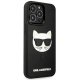 Karl Lagerfeld 3D Rubber Choupette dėklas iPhone 13 Pro / 13, Juodas