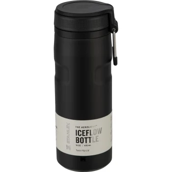Stanley IceFlow Bottle Twist Flip 0.47L Water Bottle, Black
