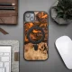 Bewood iPhone 15 Plus dėklas Unique Orange, medis ir derva, oranžinė / juoda
