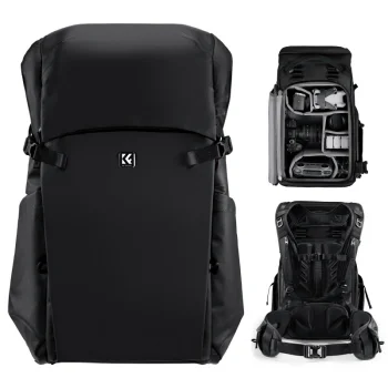 K&F Concept Star Wander 04 kuprinė fotoaparatui, 30L, juoda