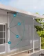 Balkono tendas MultiGarden 144505, 300x120 cm, reguliuojamo aukščio, pilkas