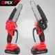 Akumuliatorinis grandininis pjūklas OPEX TOOLS OPX28026 6\" 21V 2x 1.5Ah, raudonas / juodas