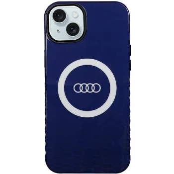 Audi IML Big Logo MagSafe Case for iPhone 15 Plus / 14 Plus, Blue