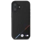 BMW M Perforated Tricolor Line MagSafe dėklas iPhone 16, juodas