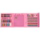 Art Drawing Set in a Suitcase, 208 pcs, Pink