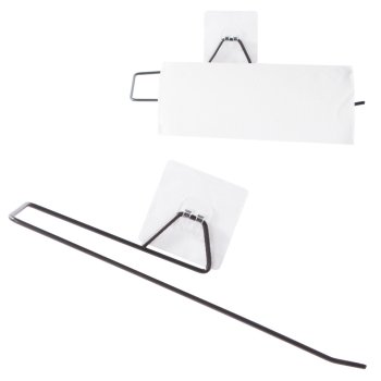 Metal Paper Towel Holder with Suction Cup, 30x9 cm