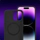 Tech-Protect Silicone MagSafe dėklas skirtas iPhone 15, Matte Black
