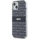 DKNY dėklas iPhone 15 / 14 / 13 IML Mono & Stripe MagSafe, juodas