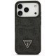 Guess 4G Double Card Triangle dėklas iPhone 17 Pro, juodas